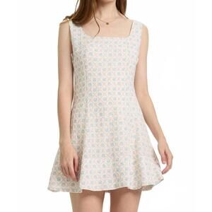 NEW ROSIE POSIE floral print mini dress in pastel